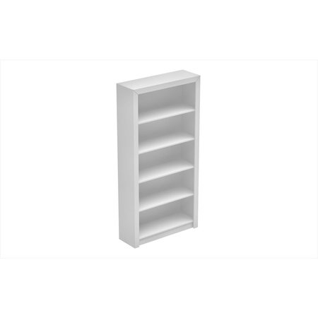 DESIGNED TO FURNISH Accentuations by Classic Olinda Bookcase 1 with 5-Shelves in White DE889660